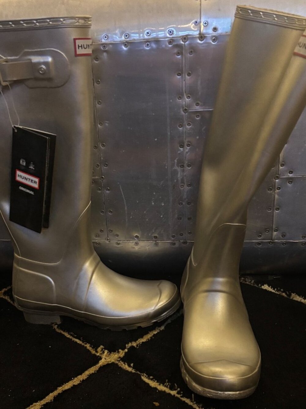 Hunter Original Knee Length Rain Boots   Size 7  New With Tags - Picture 3 of 5
